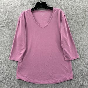 SEG'MENTS Blouse Womens Large Top Purple